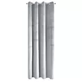 Zasłona jasnoszara z gładkiego welwetu 140x250 cm przelotka PIERRE Eurofirany