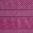 Ręcznik kąpielowy 70x140 cm bawełniany kolor amarantowy z welwetową bordiurą 500 g/m2 JESSI Eurofirany