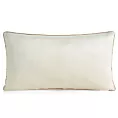 Poduszka 30 x 50 cm welwetowa kremowa z kontrastującą lamówką GAJA 3 Eurofirany