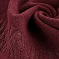 Ręcznik kąpielowy 70x140 cm bawełniany kolor bordowy z ozdobną błyszczącą bordiurą 500 g/m2 MARGO Eurofirany