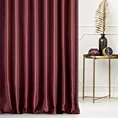 Zasłona szyta na taśmie fala bordowa z jednokolorowej gładkiej tkaniny