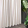 Tkanina zasłonowa o  płóciennym splocie w paski Eurofirany