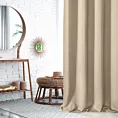 Zasłona beżowa matowa, zaciemniająca 140x270 cm taśma TEO Eurofirany