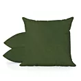 Poszewka szyta DORA - HIT zielona z miękkiej tkaniny o welurowej strukturze