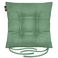 Poduszka na krzesło dwustronna 40 x 40 x 8 cm welurowa miętowa ADORE Eurofirany