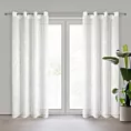 Firana biała o strukturze deszczyku 140x250 cm przelotka ADELE Eurofirany