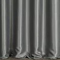 Zasłona szyta na taśmie 5 cm stalowa z błyszczącej tkaniny zaciemniającej