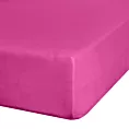 Prześcieradło jersey z gumką 160x200 cm z bawełny kolor amarantowy 140 g/m2 ADELA Eurofirany