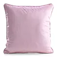 Poszewka na poduszkę 45x45 cm welwetowa różowo, fioletowa z roślinnym nadrukiem VELVET 212 Eurofirany