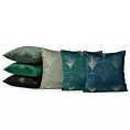 Poszewka na poduszkę 45x45 cm welwetowa ze złotym nadrukiem ciemnozielono BLINK 21 Eurofirany