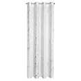 Zasłona biało, srebrzysta zdobiona nadrukiem marmurku 140x250 cm przelotka LANI Eurofirany