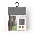 Zasłona stalowa z wodoodpornej tkaniny idealna do ogrodu i na taras 155x260 cm szelki/rzep GARDEN Eurofirany