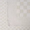 Komplet ściereczek kuchennych 2szt 50x70 cm bawełniany kolor beżowy zdobionych motywem szachownicy 200 g/m2 MAURO Eurofirany