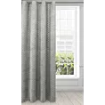 Zasłona KARINA z welwetu w srebrną kratę Eurofirany