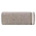 Ręcznik do rąk 30x50 cm bawełniany kolor beżowy z bordiurą w pasy 550 g/m2 NIKO Eurofirany