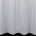 Firana szyta na taśmie fala biała z miękkiej tkaniny o luźnym splocie i lekkim połysku, odporna na zaciągnięcia, wykończona obciążnikiem