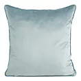 Poszewka na poduszkę 45x45 cm welwetowa o delikatnym połysku z ozdobną lamówką morska GAJA 2 Eurofirany