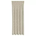 Zasłona jansobeżowa ażurowa w stylu eko 140x270 cm taśma NELA Eurofirany