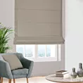 Roleta rzymska jasnobrązowa z miękkiej półmatowej tkaniny welwetowej