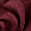 Zasłona szyta na taśmie fala DORA - HIT burgundowa z miękkiej tkaniny o welurowej strukturze