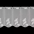 Tkanina firanowa zazdrostka z tkaniny typu aden zdobiona haftem Eurofirany