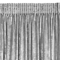 Zasłona stalowo, srebrna welwetowa z przecieranym błyszczącym nadrukiem 135x270 cm taśma - AVENA Eurofirany