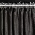 Zasłona czarno, srebrzysta zaciemniająca 140x270 cm taśma MILI Eurofirany