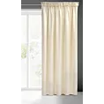 Zasłona kremowa z gładkiego welwetu 140x270 taśma SIBEL Pierre Cardin Eurofirany