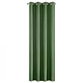 Zasłona ciemnozielona z matowej gładkiej tkaniny 140x250 cm przelotka RITA Eurofirany