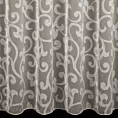 Tkanina firanowa lekka organdyna, z ornamentowym wzorem na całej powierzchni,Eurofirany