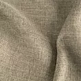 Zasłona szyta na flexach GEONOA ciemnobeżowa z miękkiej tkaniny o naturalnym charakterze z widocznym ozdobnym splotem
