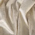 Zasłona kremowo, srebrna welwetowa z przecieranym błyszczącym nadrukiem 140x270 cm taśma - AVENA Eurofirany