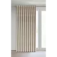 Zasłona beżowa z welwetowej tkaniny 125x270 cm system flex - MELANIE Eurofirany