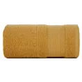 Ręcznik kąpielowy 70x140 cm bawełniany kolor musztardowy w pasy przetykany błyszczącą nicią 500 g/m2 APRIL Eurofirany