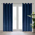 Zasłona granatowa z kryształkami i welwetowej tkaniny 140x250 cm przelotka ARIADNA Eurofirany