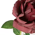 Kwiat sztuczny dekoracyjny RÓŻA bordowa Eurofirany