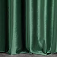 Zasłona szyta na taśmie fala ITALIA zielona z tkaniny welwetowej o delikatnym połysku