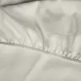Prześcieradło z gumką 100x200 cm z satyny bawełnianej kolor kremowy 125 g/m2 DINA Diva Line Eurofirany