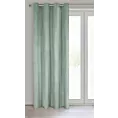 Zasłona jasnomiętowa z tkaniny welwetowej 140x250 cm przelotka ROSA Design 91 Eurofirany