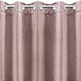 Zasłona pudrowo różowa z ekskluzywnego matowego welwetu 140x250 cm przelotka VILLA Eurofirany