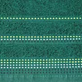 Ręcznik do rąk 30x50 cm bawełniany kolor butelkowa zieleń  z ozdobnym stębnowaniem 500 g/m2 POLA Eurofirany