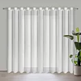 Firana biała z subtelnym wzorem 350x250 cm przelotka - TULSA Eurofirany