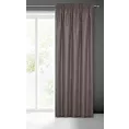 Zasłona grafitowa z tkaniny zamszowej 140x270 taśma ADA Eurofirany