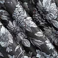 Tkanina zasłonowa zaciemniająca typu dimout z motywem kwiatowym Eurofirany