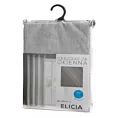 Dekoracja okienna szara z błyszczącą nicią 140x250 cm przelotka FELICIA Eurofirany