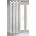 Zasłona biało, srebrna z siateczki w stylu boho 140x250 cm przelotka LORI Eurofirany