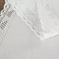 Bieżnik na stół 40x140 cm biały zdobiony koronką - NATALY - Eurofirany