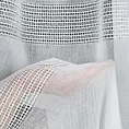 Firana biała z trzema pasami misternej ażurowej aplikacji 140x270 cm taśma/szelki INES Eurofirany