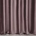 Zasłona szyta na taśmie fala ciemnofioletowa z miękkiej półmatowej tkaniny welwetowej