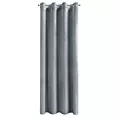 Zasłona szara z matowego welwetu 140x260 cm przelotka - MELANIE Eurofirany